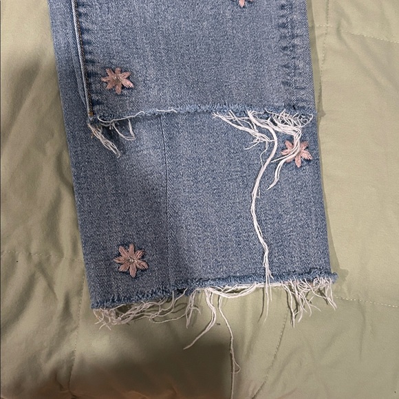 DRIFTWOOD Blue Jeans with Pink Floral Accents - Picture 6 of 6